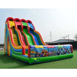 Tobogán Inflable Comercial Gigante Arcoíris de <span class=keywords><strong>Tres</strong></span> <span class=keywords><strong>Carriles</strong></span> para Niños y Adultos, Castillo Inflable para Alquiler - Product Image 3