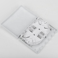 4 Port SC FTTH Fiber Optic Termination Box ABS Plastic Face Plate Information Box 4 Core Optical Fiber Drop Cable Splice Box