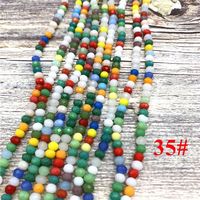 Perles en cristal à facettes, pour la fabrication de bijoux, collier, Bracelet féminin, bricolage, 2x3mm/3x4mm/4x6mm/6x8mm
