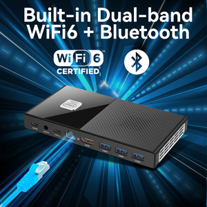 HelorPC Mini PC Intel N100 N200 16G LPDDR5 <span class=keywords><strong>2</strong></span> M.<span class=keywords><strong>2</strong></span> 2280 SSD çift ekran HD tip-c 4K ekran RJ45 <span class=keywords><strong>2</strong></span>.5G LAN Wifi6 ofis bilgisayar - Product Image 5