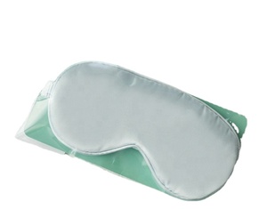 Masque de sommeil en satin double face, nouveau design, avec bande élastique, respirant, logo personnalisé, masque de sommeil en soie pour les voyages - Product Image 3