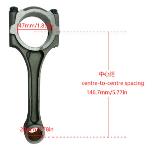 แท่งเชื่อมต่อปลอมแปลง1zzfe สำหรับเครื่องยนต์ Toyota Caldina Pontiac 1ZZ Fe - Product Image 4