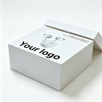 Boîte d'emballage pour écouteurs de luxe, boîte cadeau en papier rigide magnétique pliable personnalisée pour l'électronique grand public