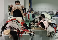 Vente en gros de soutiens-gorge de sport de marque d'occasion pour femmes grande taille en provenance de Chine vêtements sous-vêtements pour dames en ballots