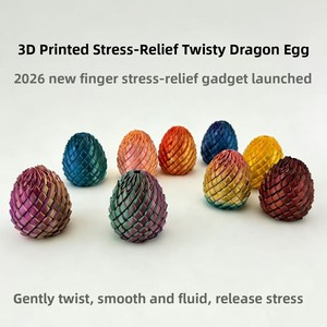 Nuevo Cubo de Slime Impreso en <span class=keywords><strong>3D</strong></span> PLA, Bola Antiestrés, Huevo de Dragón, Artículo Popular Giratorio para Niños y Adultos, Bola Deformable <span class=keywords><strong>3D</strong></span> Unisex - Product Image 1