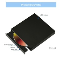 USB 2.0 External ODD&HDD Optical Drive CD-RW DVD Recorder for Laptop and Desktop Computers