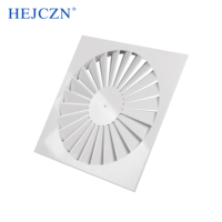 Diffuseur de tourbillon d'évent réglable de plafond carré de conception moderne pour le bureau de climatisation