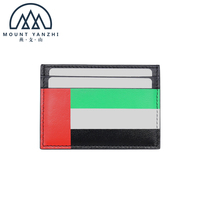 Dompet Kartu Tipis Kulit Asli Desainer Logo Kustom Buatan Tangan Mewah Warna Ukuran Sesuai Pesanan Tempat Kartu Kredit & ID Tanpa Penutup