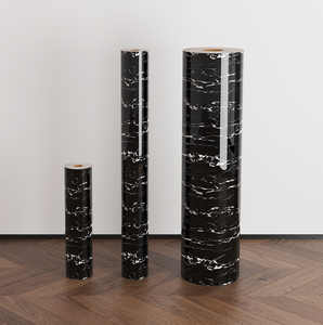 Suelo de plástico para interiores de grano de mármol, suelo de tablones de vinilo, rollo de papel tapiz con patrón de mármol de PVC impermeable y a prueba de humedad - Product Image 4
