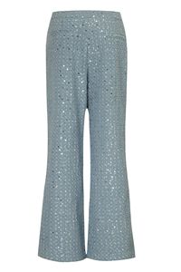 Nuova primavera ed estate nuova vendita calda europa e gli stati uniti moda Denim con paillettes spalancate petto pantaloni larghi - Product Image 5