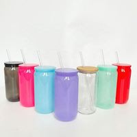2026 Produk Terbaru Gelas Tumbler Bir Plastik Mason Jar 16oz yang Dapat Dipersonalisasi dengan Sedotan, Tersedia Berbagai Warna, Siap Kirim, Bebas BPA