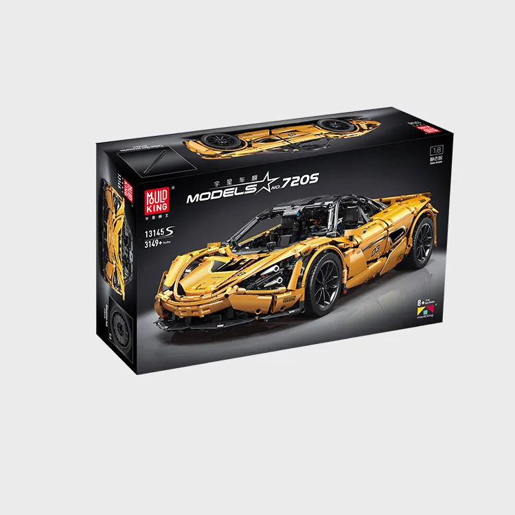 Mould King 13145s McLaren 720s sports car assembly mechanical model children's assembly building block toy Kids racing car