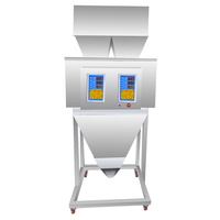 Machine de dosage et de remplissage de particules à haute capacité avec 2 trémies