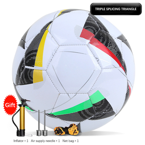 Pink Three Diamond Shape Soccer <b>Ball</b> Size 5 Football with Pump Needle <b>Net</b> Bag Gift Set - Product Image 2