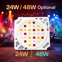 Nouveauté : Module LED COB 24W 1500-2500LM à tension constante 24V RGBW haute puissance avec CCT 3000-6500K pour éclairage commercial
