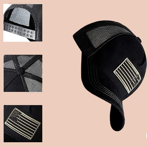100% coton 5 panneaux <span class=keywords><strong>Anime</strong></span> 3D dos nu drapeau américain pour hommes casquettes de <span class=keywords><strong>Baseball</strong></span> réglables chapeaux de camionneur - Product Image 2