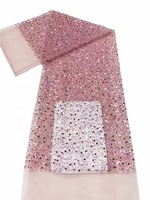 Usine vente en gros 2023 populaire Offre Spéciale perles paillettes broderie perle dentelle tissu pour mariage