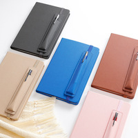 Bloc notes en cuir PU, carnet de notes A5, personnalisé, avec stylo, 200 pages, haute qualité, multicolore