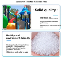 Piscine à jets d'eau amusants pour enfants, équipement de terrain de jeu extérieur pour maternelle, grand toboggan aquatique en plastique