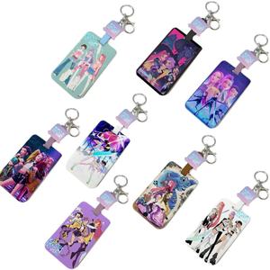 Nóng bán Kpop Quỷ Thợ Săn saja chàng trai photocard trường hợp chủ thẻ Keychain Acrylic thẻ bìa trang trí thẻ tay áo vòng chìa khóa - Product Image 1