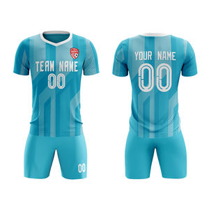 Commercio all'ingrosso della fabbrica ODM/OEM abbigliamento da calcio su misura maglie da calcio sport squadra Club pantaloncini e magliette set per bambini adolescente - Product Image 4