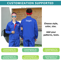 Uniforme de travail personnalisé gris rouge bleu foncé bleu de haute qualité Logo de couleur unisexe Custom Shop Miner Wear Work Factory Men Work Out Sets