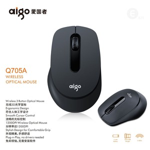 Aigo Q705 Wireless <b>Mouse</b> Optical Battery Powered Right Hand Ergonomic For Desktop Laptop - Product Image 4