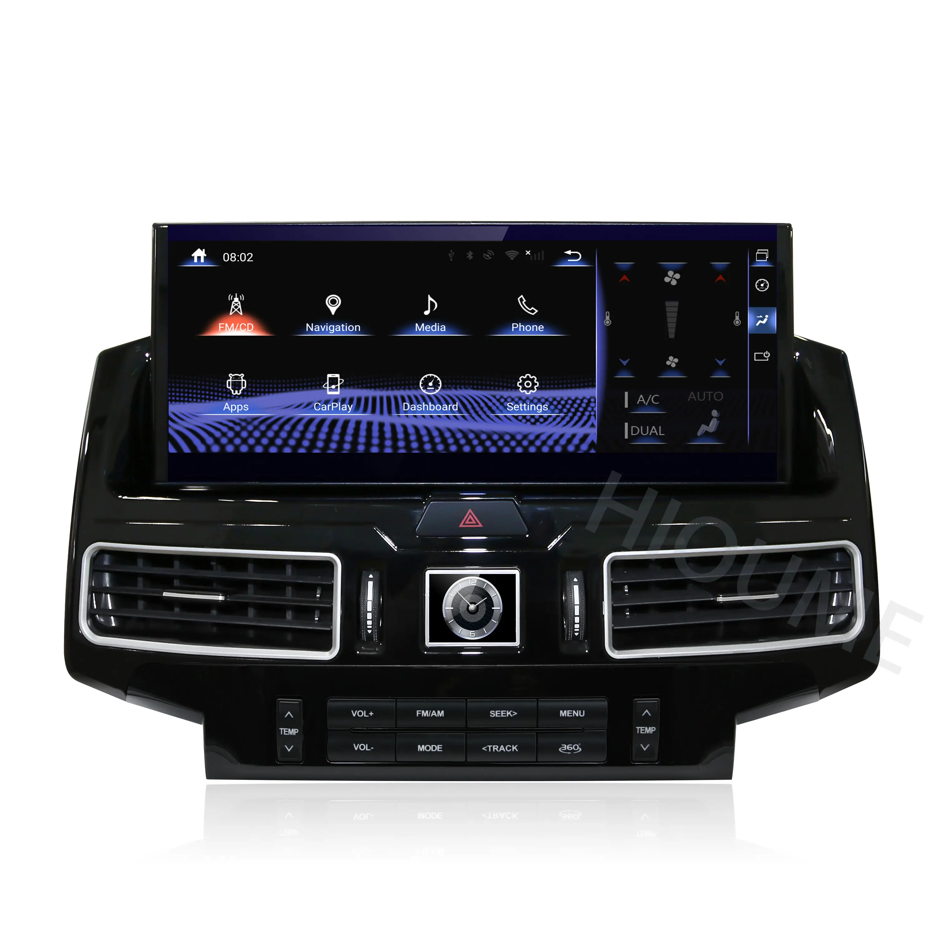 12.5 "Android 11 parlama önleyici Android araba radyo TOYOTA LAND CRUISER 200 için LC200 2007- 2020 GPS navigasyon DVD multimedya oynatıcı