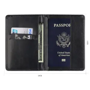 定制高品质便宜的皮革护照封面持卡人旅行护照夹
