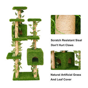 Mobili di lusso multistrato Green Leafs erba artificiale <span class=keywords><strong>Cat</strong></span> <span class=keywords><strong>Tree</strong></span> Tower - Product Image 3