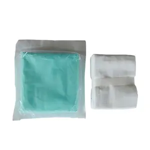 चिकित्सा बाँझ एकल पैकेज डिस्पोजेबल हरे रंग सफेद गोद स्पंज