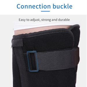 Attelle d'immobilisation du genou réglable à plusieurs sangles, ajustement personnalisé, facile à appliquer, idéale pour les soins à <span class=keywords><strong>domicile</strong></span> et en déplacement, soulagement de la douleur au genou - Product Image 4