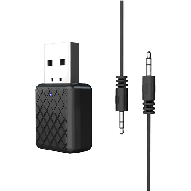 KN322 Penerima Transmitter 5.0, Penerima Audio AUX USB Bluetooth 2 In 1 untuk TV/PC/Mobil, Penerima Pemancar Nirkabel USB