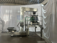 Machine d'emballage entièrement automatique haute productivité pour noix mélangées, cacahuètes, amandes, noix de cajou, avec écran tactile, pour sachets alimentaires en papier