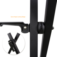 CNBear K-720B Quick-Adjust Locking Design Metal & Rubber Musical Instrument Single-X Keyboard Stand
