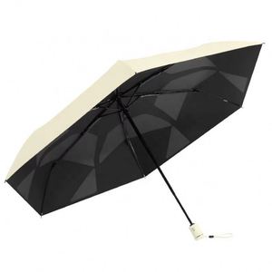 Nouveau parapluie OEM moderne et créatif à mémoire de forme, entièrement automatique, pliable en trois, pour adultes, en pongee, 6 baleines, ultra-léger, portable, anti-UV et coupe-vent - Product Image 3