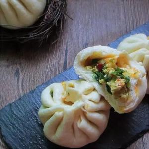 Baozi vapeur certifié HACCP et <span class=keywords><strong>HALAL</strong></span>, fourré de trois délices frais et de poireaux - Product Image 2