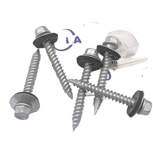 Tornillos para techos de acero al carbono Ocean Blue Hex Head Hoja de metal Tornillo para techo Tamaños #8 #10 #12 #14X2-<span class=keywords><strong>1</strong></span>/<span class=keywords><strong>2</strong></span> "Longitud 10mm Métrico - Product Image 4