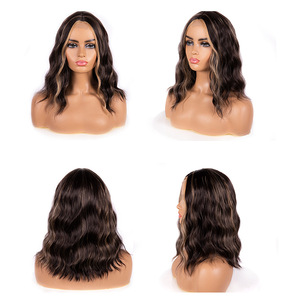 <span class=keywords><strong>Perruque</strong></span> BOB Courte Droite Personnalisable Style Européen-Américain, Cheveux Humains Remy de Haute Qualité, Densité 120%, Toutes Couleurs Teintables, Sans Lacet - Product Image 1