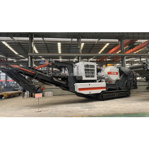 200-350 т/ч горно-шахтная дробильная установка для дробления твердого камня, дробилка для руды, гусеничный тип, мобильная ударная и конусная дробилка - Product Image 1