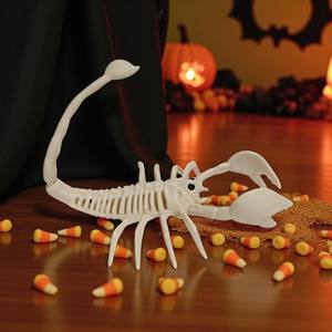 प्लास्टिक हेलोलीन कंकाल बिच्छू क्लासिक लेटरप्रेस मुद्रित सजावट क्रीपी प्रेप उत्सव पार्टी सजावट - Product Image 4