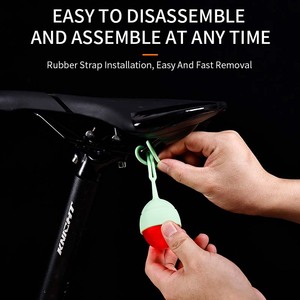 Feu arrière vélo boules de vélo feu arrière avertissement vélo nuit oeuf boule pour cycle - Product Image 4