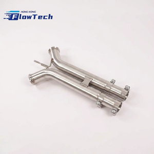 ท่อไอเสียกลางสำหรับรถ Porsche Panamera 971 4S 2.9T V6 Twin Turbo ผลิตจากสแตนเลส 304 แบบยึดติดโดยตรง - Product Image 1