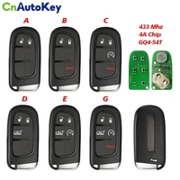 CN086046 Clé de voiture intelligente 433Mhz Hitag-AES 4A Chip pour Jeep Cherokee DODGE RAM Durango Chrysler GQ4-54T 2/3/4/5B