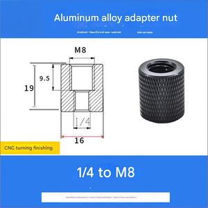 Support de trépied en alliage d'aluminium Vicsound avec adaptateur à vis 1/4 et interface 3/8, antirouille, durable, accessoires pour microphone et caméra, inclinaison et rotation - Product Image 6