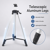 Trépied en aluminium réglable de haute qualité pour niveau laser, pieds télescopiques, montage fileté 5/8" ou M16, support de trépied