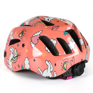 Helm sepeda anak warna gradien, helm pelindung keamanan papan skate, skuter, dapat disesuaikan untuk anak - Product Image 4