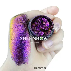 Sheenbow Cameleon זיקית פתית Multichrome צבע Shift פיגמנט אבקה קוסמטי