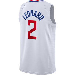 Herenkleding # 2 Leonard LA Jersey op maat gemaakte basketbaloverhemden Geborduurde jeugduniformen Sportkleding met logo's Hot-press - Product Image 3