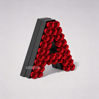 Boîtes en forme de lettre personnalisées, écologiques et réutilisables, emballage de fleurs de luxe avec impression de logo, vente en gros